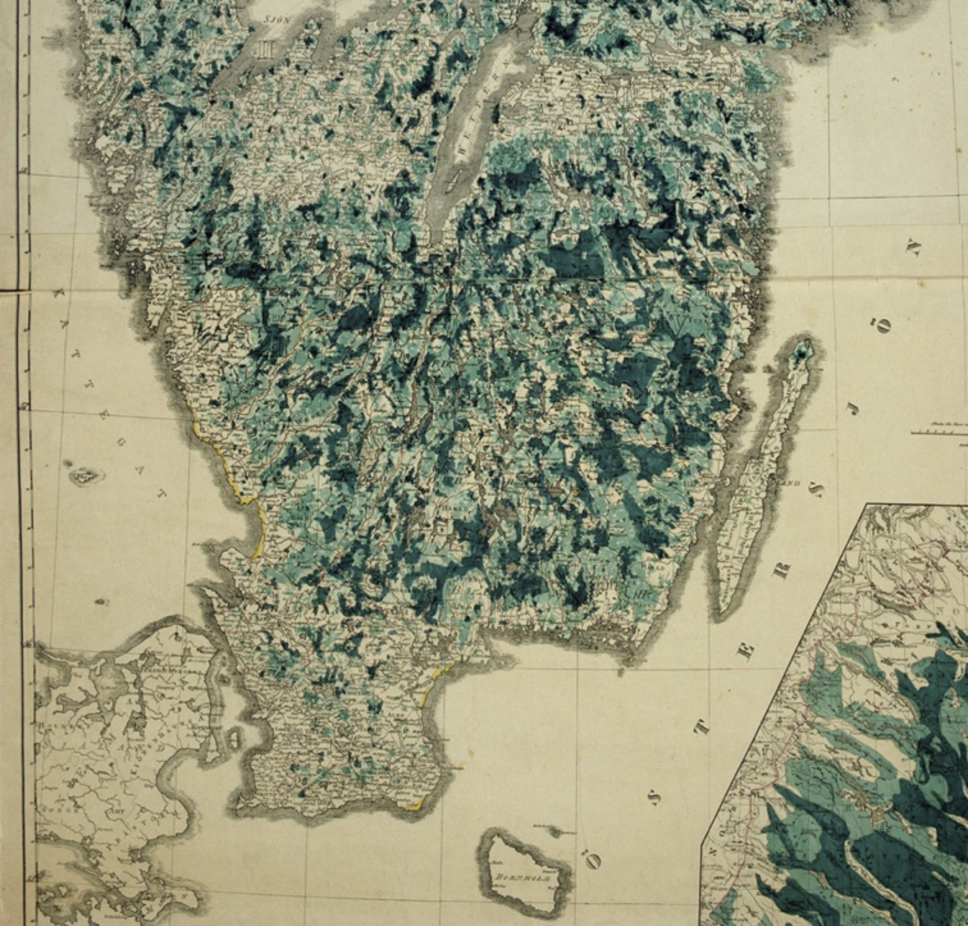 Prins Karls skogskarta från 1846